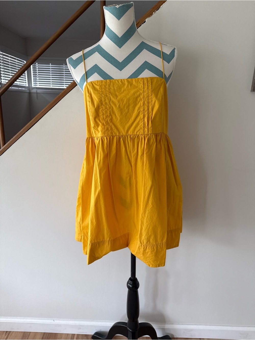 Maeve Yellow Spaghetti-Strap Tunic